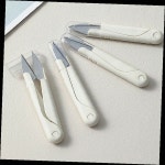 재봉 실가위 스프링 미싱 자수 수예 재단 휴대용 가정용 소형 접이식 화이트 핸들 공예 : 시스터즈클럽