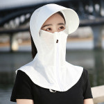 풀커버 썬바이저 얼굴 햇빛가리개 썬캡 등산 여름모자 : 여경아몰