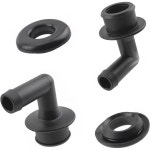 2개 세트 PCV 밸브 키트 자동차 환기 엘보우 53013360AA 53030497 02946079 교체용 지프 모델 호환 검은색 USA : 마켓서포트