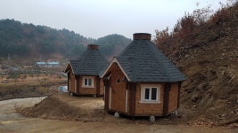 D-139 팔각형 핀란드하우스 북유럽 로그하우스 친환경 목조 방갈로 이동식 소형주택 : 에코집