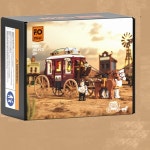 조명 개척시대 서부 호한블럭 역마차 A. F9052 Western Stagecoa : 히르토스