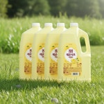 퐁퐁 주방세제 레몬식초 3L 4개 : 월드딜링