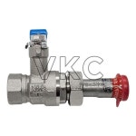 () YK KS 황동 SU 조인트 보온 볼밸브 10K 25A 1구 (영동 수도용 니켈 크롬 도금 SU볼밸브) : 씨유니마켓