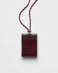 PRADA 프라다 리-나일론 및 가죽 카드지갑(스트랩 포함) Burgundy 2MR047_2DW3_F0007 : 칩스토리