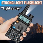 생활무전기 마이크 바오펑 UV-5R 무전기 세트 5W/8W VHF UHF FM 라디오 듀얼 밴드 햄 128CH 휴대용 장거리 양방향 1개/2개 : 우리인연마켓