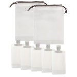 휴대용기 샴푸 로션 100ml 소분용기5 투명파우치2 1set : 주아3호