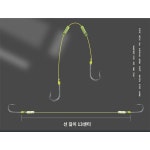 주한피싱 편대용 무미늘 묶음바늘 세트 편대채비 전용 묶음바늘 30본 60개 바늘 세트 : 주한피싱