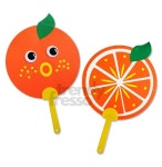 옵트 DIY 오렌지 과일 부채 X10개 방과후만들기 어린이집만들기 어린이미술놀이 : 옵트샵