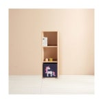 H6355 3단 3칸 고무나무 낮은책장 1color : 우수생활