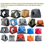 얼음낚시텐트 방한보온기능 얼음 물고기 큐브 팝업 굴뚝 구멍이 있는 투명 채광창 사우나 3 층 방수, 겨울 인기 판매 : 우리인연마켓