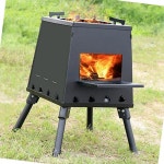 캠핑 난로 화목 35x47cm 펠릿 용 장작 접이식 팰릿 불멍 용장작 해피 우드 화로대 : 이가팸4