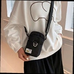 여성 크로스백 핸드폰 수납 미니백 옥스포드 원단 여행용 데일리 숄더백 : 알콩달콩팝