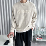 앤서 레터링 자수 오버핏 맨투맨 : boomstyle