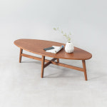 쇼파티테이블 좌식식탁 고무나무 소파 테이블 1200 2colors 거실쇼파테이블 거실테이블 : 와우스토아