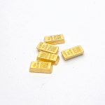 미니 행운 도금 선물 장식 골드바 : SHESG