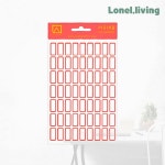 로넬리빙 세모네모 일반견출지 10-200R 적색 10매 1개입 기본라벨 소형표시스티커 : 로넬리빙