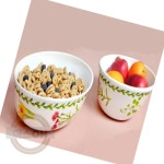 마스온 꽃밥그릇 간식용기 반찬나눔접시 사각나눔접시 : 마스온:추천