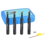 산업용 공구 4pc 인덱싱 가능한 미니 보링 바 , 95 및 91 입구 각도, 카바이드 TiN 코팅 TCMT520 인서트, EJ99-2178 : A-Lounge