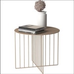 류스타일가구 북유럽 모던 아이언 커피 테이블 거실 침실 소파 사이드  거실테이블 스몰 18k 골드 커피 테이블 : 류몰-RyuMall