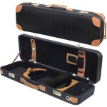 바이올린 케이스 삼각 컬러 MIVI NR-6900 라이트 하드 목재 - 34 및 44 크기 바이올린에 적합 조절 가능한 스트랩 견고한 습도계 액세서리... 