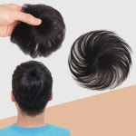 정수리 가발 (블랙) 인모 자연스러운 볼륨 : CGshop