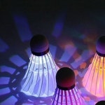 LED 야광 셔틀콕 배드민턴공 무지개 컬러 야간 스포츠 실내 야외 운동 게임용 : 토리앤