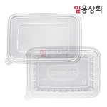사각용기 TY 18132 (PET) 투명 600세트 : 일용상회