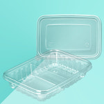 사각용기 TY 18133-2B (PET) 투명 600세트 : 일용상회