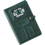 성경책 커버 케이스 리폼 하비토 바이 와지 H0217-NVGRN B6 시스템 플래너 글라트 스테인드 글라스 앤티크 도어 네이비 그린 6홀 성경 크기... 