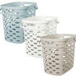 플라스틱 세탁 바구니 대용량 빨래 바구니 손잡이 다용도 세탁실 리빙 : 그대의 잡화점