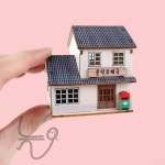 늘눠프 조립 미니 둔덕 우체국 DIY미니어쳐하우스 미니어쳐하우스만들기 : 늘눠프