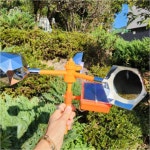 농장 과수원 텃밭 조류 퇴치 태양광 바람개비 경보기 : 클릭쓰리