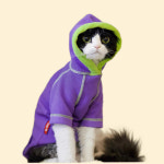 의류 액세서리 순면 옷 펫 고양이 소형견 후디 반려동물용품 와플 : 와이클릭