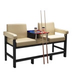 당구장 쇼파 휴게 소파 호텔 대기석 의자 큐걸이 관람석 2인 그린 : 라이즈온 쇼핑몰