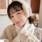 따뜻한 뽀글뽀글 양털 귀마개 URD-188 곰돌이 패치 : 골드에그마켓2