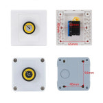 방수 오픈 10A 밀 벽 타입 박스 파워 전기용품 락 마 버튼 컨트롤 키 86 패널 : 에스유27