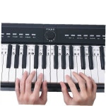 전자피아노 건반 음계표시 연습용 실리콘 탈부착 디지털 성인 레슨 코드 학습 : 코델마켓