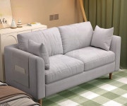 한국식 북유럽 스타일 소파 | 작은 공간용 낮은 프로파일 소파 | 2/3인용 러브시트 | 현대식 아파트 거실 침실 가구 그레이 : 철인가족