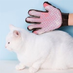 코지테라 반려동물 그루밍 양손 장갑브러시 핑크 양손그루밍장갑 고양이털 고양이빗 : 코지 테라
