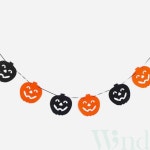 위랜드 할로윈 펠트 가랜드(호박투톤) 어린이집가랜드 : 위랜드