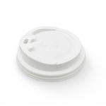 10, 13 온스 컵리드 종이컵 뚜껑 타공 카페종이컵 흰색 100개입 HKP : 에이치엠팩