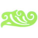 홍토미 파도 구름 모양자 1P 파도자 학생문구 디자인자 : 홍토미