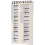 SPI 14-008-7 투명 커버 보정 라벨 1 x 58 블랙 프린트 140 카운트 : 슈슈마켓03