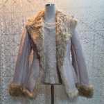 털코트 여 55/66 J5905 : 스카이빈티지