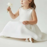 [구매] 화이트 리본 아기구두 돌잔치 첫걸음 화동 유아 여아 신발 135 : 마리하다