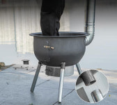 마당화로 난로 화목난로 장작난로 캠핑 스토브 화로대  바베큐 화로 표준 35cm 용접 성형 : 크레딧마켓