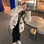 양털 떡볶이 하프코트 코트 플리스 반코트 하프 : 주식회사룸바이브