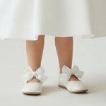 [구매] 화이트 리본 아기구두 돌잔치 첫걸음 화동 유아 여아 신발 135 : 마리하다
