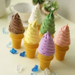 데코 소품 모형 음식 미니어처 아이스크림 모형 랜던 맛있는 디자인 소프트콘 미니어처 : 종합선물나라