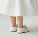 [구매] 화이트 리본 아기구두 돌잔치 첫걸음 화동 유아 여아 신발 135 : 마리하다